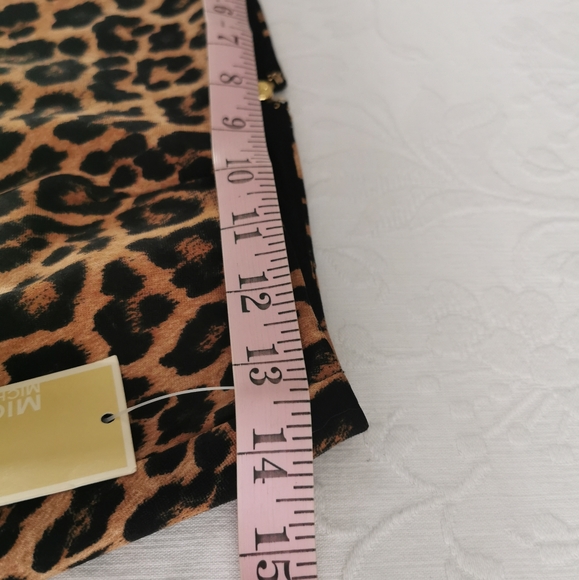 Michael Michael Kors Leopard Print Skirt Size 4P - Picture 10 of 11